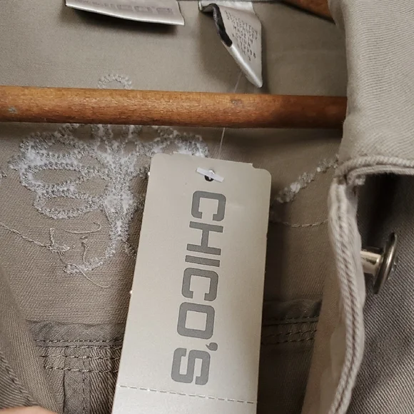 Chico's Chelsea Pacie Jacket Granite Size 3 - Picture 7 of 17